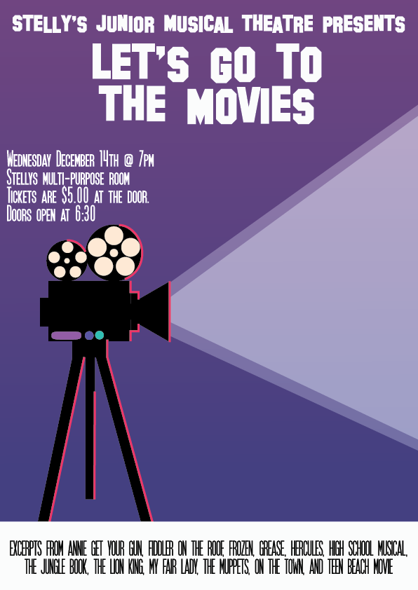 Jr. Musical Theatre Presents "Let's go to the Movies"