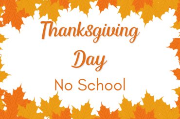 Thanksgiving Day - school not in session