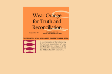 National Day for Truth & Reconciliation (School not in session)