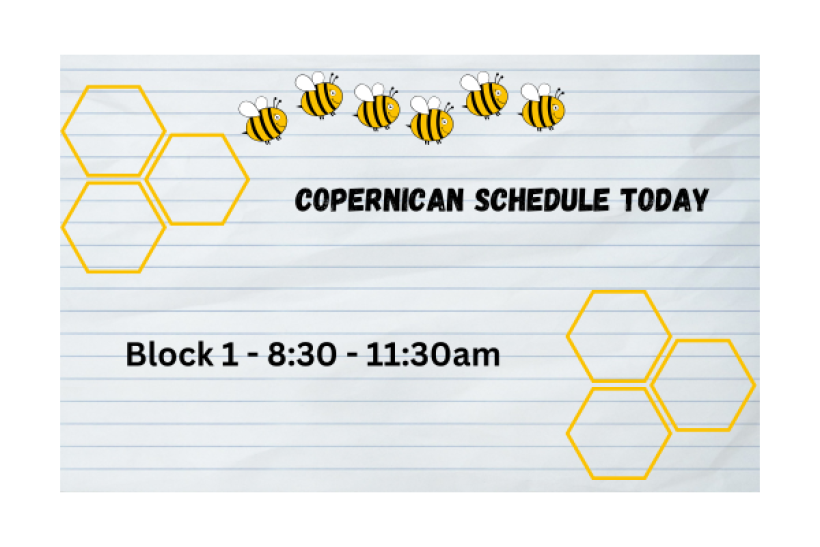 Copernican Schedule (Block 1 8:30-11:30am)