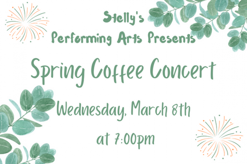 Stelly's Coffee Concert, March 8th @ 7pm