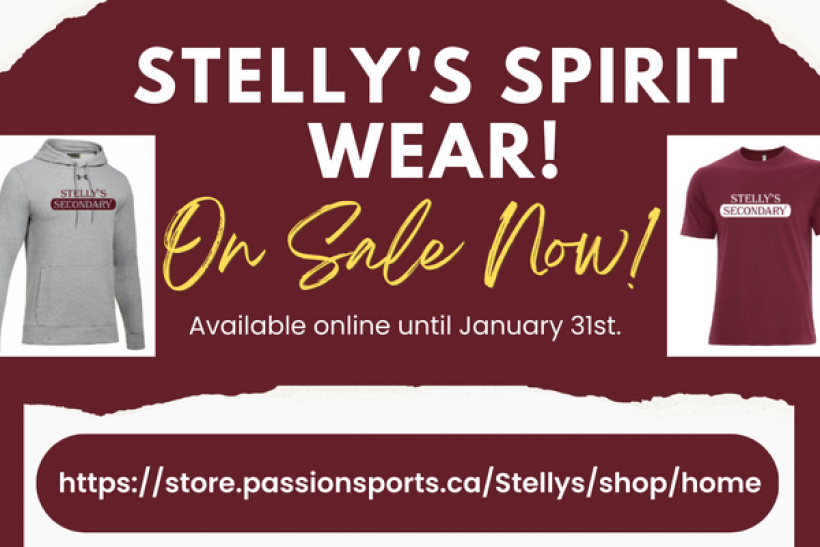 Stelly's Spirit Wear on Sale Now!