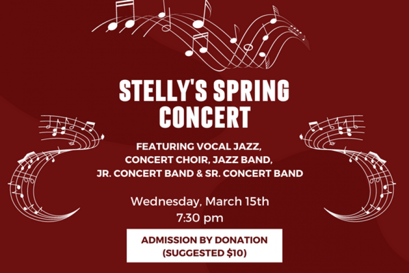 Stelly's Spring Concert - March 15th @ 7:30 pm