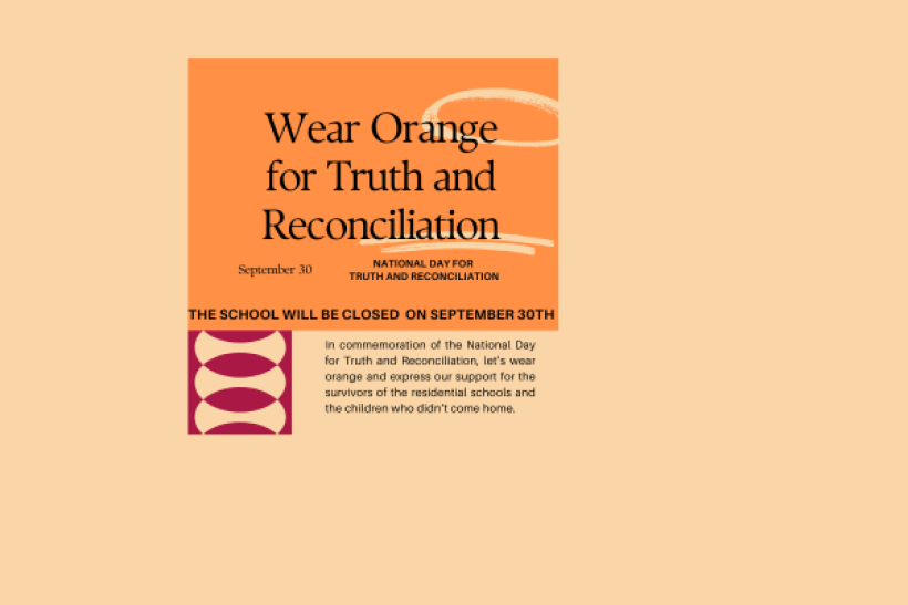 National Day for Truth & Reconciliation (School not in session)